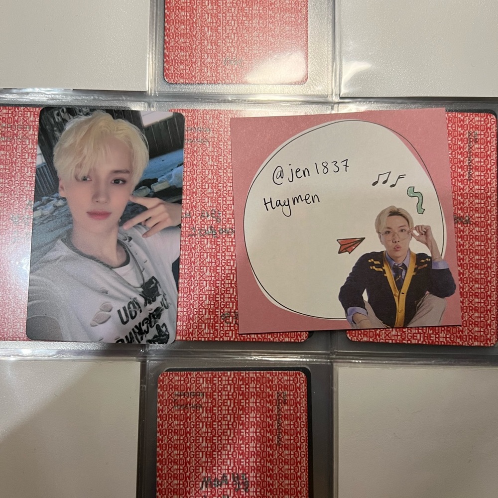 TXT Official Lucky Draw HueningKai Photocard Freeze